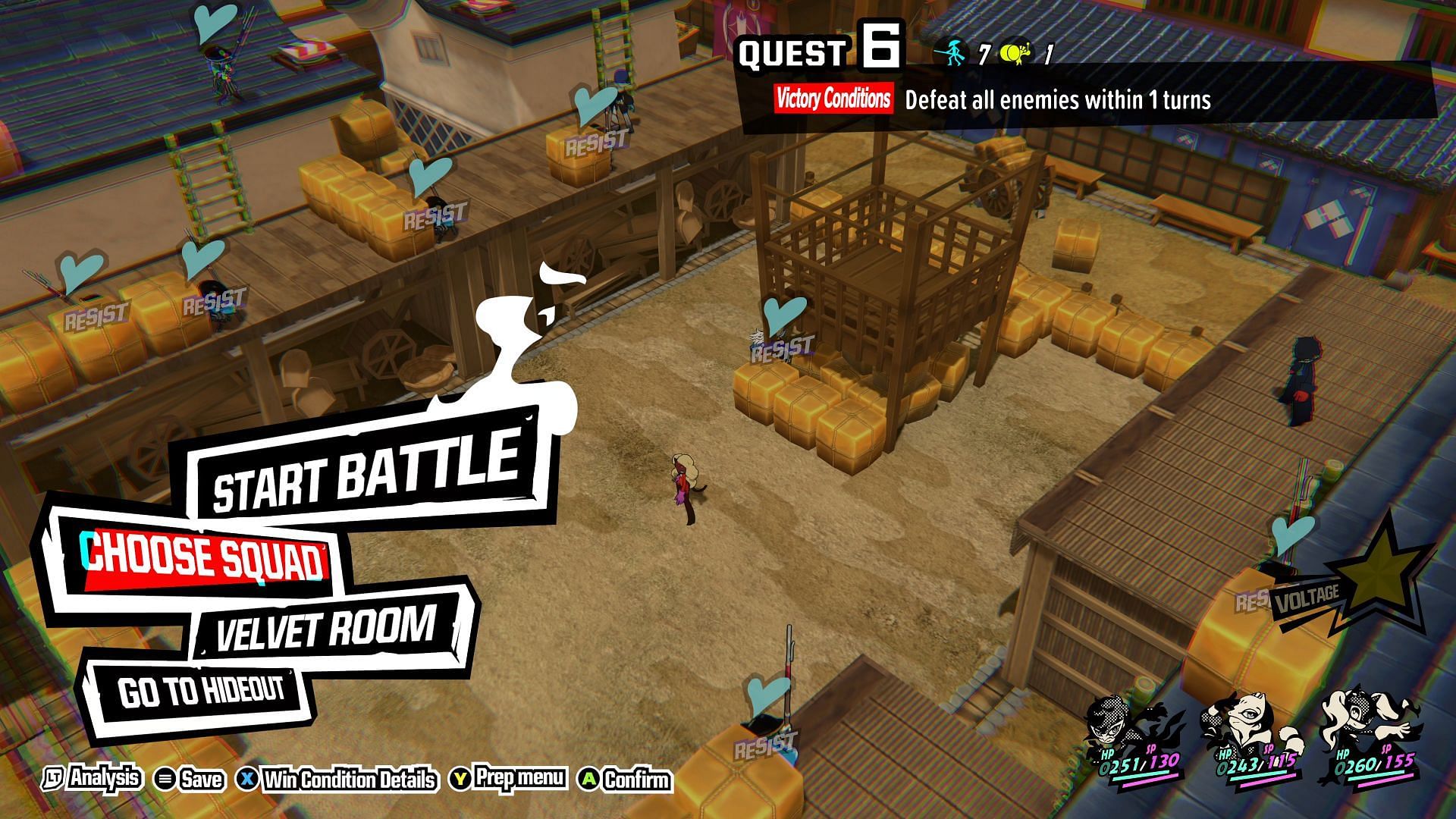 Quest 6 Yusuke in Freefall (Image via Persona 5 Tactica)